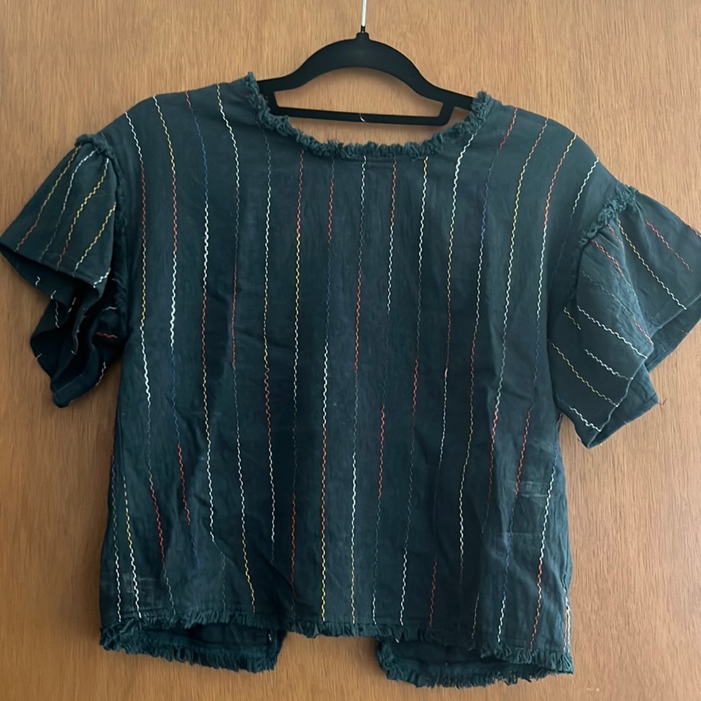 Moon river green crop top